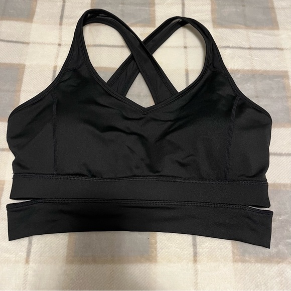 Calvin Klein Performance Sports Bra with Mesh Straps and Cut-outs Size Large - Picture 1 of 6
